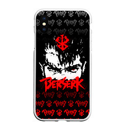 Чехол iPhone XS Max матовый BERSERK ЛОГО