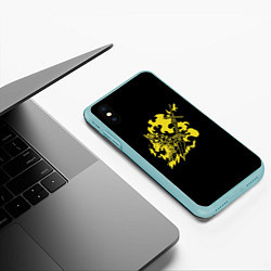 Чехол iPhone XS Max матовый Рыцарь Орнштейн Dark Souls, цвет: 3D-мятный — фото 2