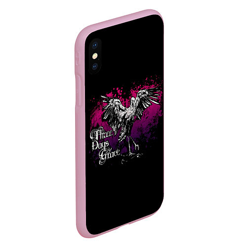 Чехол iPhone XS Max матовый Three Days Grace / 3D-Розовый – фото 2