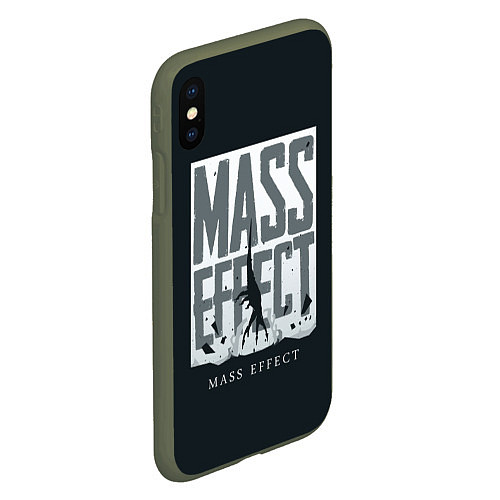 Чехол iPhone XS Max матовый Эффект массы / 3D-Темно-зеленый – фото 2