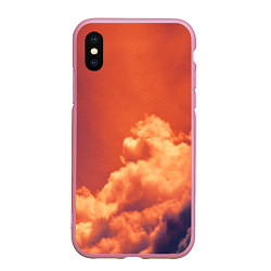 Чехол iPhone XS Max матовый РАЙ ПОСЛЕ ДОЖДЯ, цвет: 3D-розовый