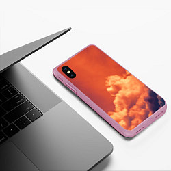 Чехол iPhone XS Max матовый РАЙ ПОСЛЕ ДОЖДЯ, цвет: 3D-розовый — фото 2