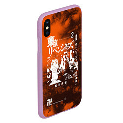 Чехол iPhone XS Max матовый Такэмити Tokyo Revengers, цвет: 3D-сиреневый — фото 2