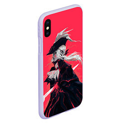 Чехол iPhone XS Max матовый Lady Maria, цвет: 3D-светло-сиреневый — фото 2