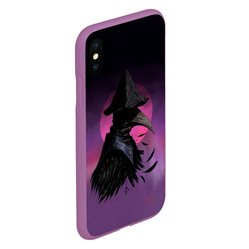 Чехол iPhone XS Max матовый Эйлин / 3D-Фиолетовый – фото 2