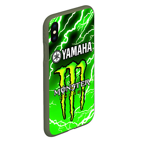 Чехол iPhone XS Max матовый YAMAHA X MONSTER SPORT / 3D-Темно-зеленый – фото 2