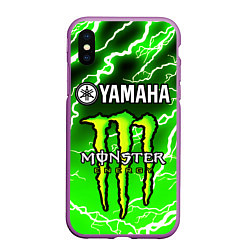 Чехол iPhone XS Max матовый YAMAHA X MONSTER SPORT, цвет: 3D-фиолетовый