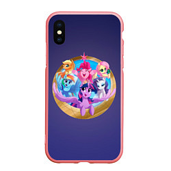 Чехол iPhone XS Max матовый Pony team, цвет: 3D-баблгам