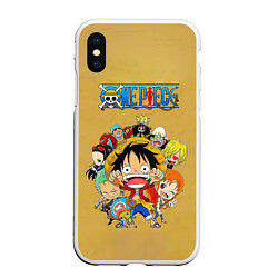 Чехол iPhone XS Max матовый Персонажи One Piece Большой куш