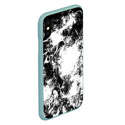 Чехол iPhone XS Max матовый Абстракция, цвет: 3D-мятный — фото 2