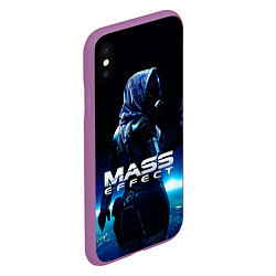 Чехол iPhone XS Max матовый MASS EFFECT ТАЛИ ЗОРА, цвет: 3D-фиолетовый — фото 2