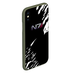 Чехол iPhone XS Max матовый MASS EFFECT ПОСЛЕДНИЙ БОЙ, цвет: 3D-темно-зеленый — фото 2