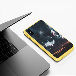 Чехол iPhone XS Max матовый Закат, цвет: 3D-желтый — фото 2