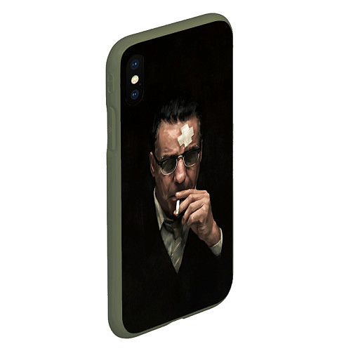 Чехол iPhone XS Max матовый Линдерманн / 3D-Темно-зеленый – фото 2