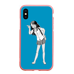 Чехол iPhone XS Max матовый Nagatoro Posing, цвет: 3D-баблгам