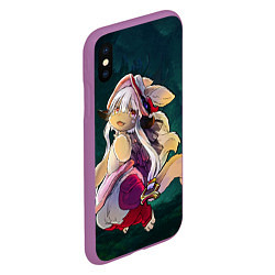 Чехол iPhone XS Max матовый Nanachi, цвет: 3D-фиолетовый — фото 2