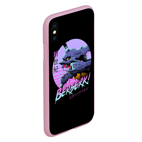 Чехол iPhone XS Max матовый EVA-BERSERK ЕВА- БЕРСЕРК / 3D-Розовый – фото 2