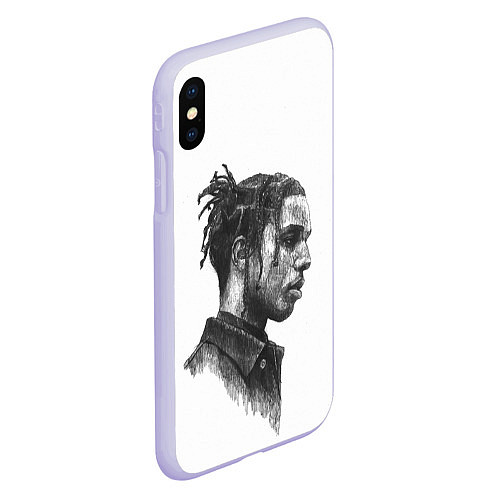 Чехол iPhone XS Max матовый ASAP ROCKY АСАП спина Z / 3D-Светло-сиреневый – фото 2