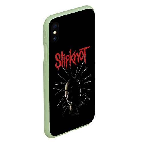 Чехол iPhone XS Max матовый CRAIG JONES SLIPKNOT Z / 3D-Салатовый – фото 2