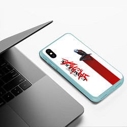 Чехол iPhone XS Max матовый EVANGELION ПИЛОТ EVA, цвет: 3D-мятный — фото 2