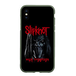 Чехол iPhone XS Max матовый MICK THOMPSON SLIPKNOT СЛИПКНОТ Z