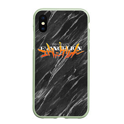 Чехол iPhone XS Max матовый МРАМОР EVANGELION