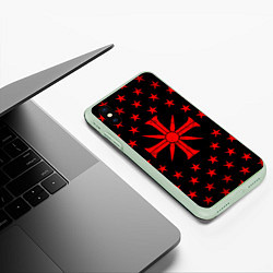 Чехол iPhone XS Max матовый FAR CRY 5 SINNER СЕКТА, цвет: 3D-салатовый — фото 2