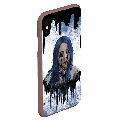 Чехол iPhone XS Max матовый BILLIE EILISH БИЛЛИ АЙЛИШ Z / 3D-Коричневый – фото 2