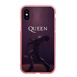 Чехол iPhone XS Max матовый Freddie Mercury Queen Z, цвет: 3D-баблгам