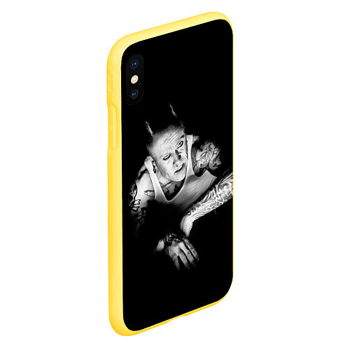 Чехол iPhone XS Max матовый Кейт Флинт / 3D-Желтый – фото 2