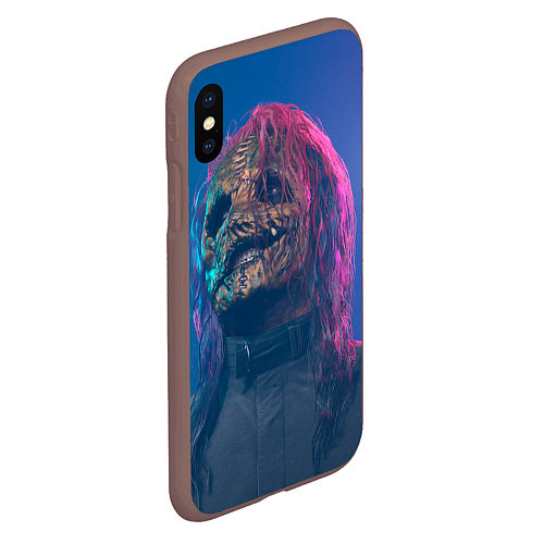 Чехол iPhone XS Max матовый Corey Taylor / 3D-Коричневый – фото 2