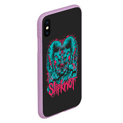 Чехол iPhone XS Max матовый Slipknot Monster, цвет: 3D-сиреневый — фото 2