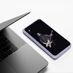 Чехол iPhone XS Max матовый James Root, цвет: 3D-светло-сиреневый — фото 2