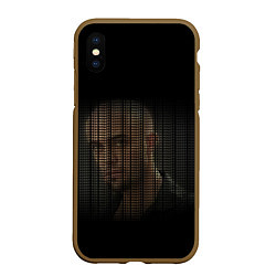 Чехол iPhone XS Max матовый Sorry for what, цвет: 3D-коричневый