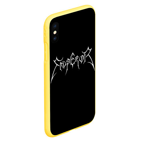 Чехол iPhone XS Max матовый Emperor / 3D-Желтый – фото 2