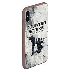 Чехол iPhone XS Max матовый COUNTER TERRORIST CS GO Z, цвет: 3D-коричневый — фото 2