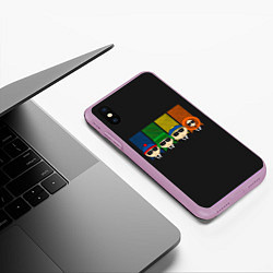 Чехол iPhone XS Max матовый South park FBI, цвет: 3D-сиреневый — фото 2