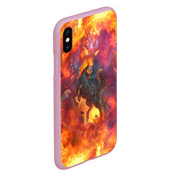 Чехол iPhone XS Max матовый Nightmare Найтмар Z, цвет: 3D-розовый — фото 2