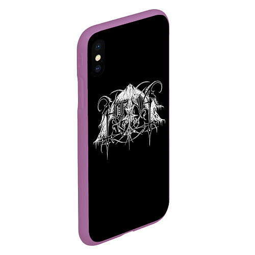 Чехол iPhone XS Max матовый Horna / 3D-Фиолетовый – фото 2