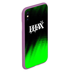 Чехол iPhone XS Max матовый Древний Указатель - Полутона, цвет: 3D-фиолетовый — фото 2