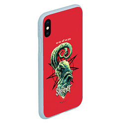 Чехол iPhone XS Max матовый SLIPKNOT СЛИПКНОТ спина Z, цвет: 3D-голубой — фото 2