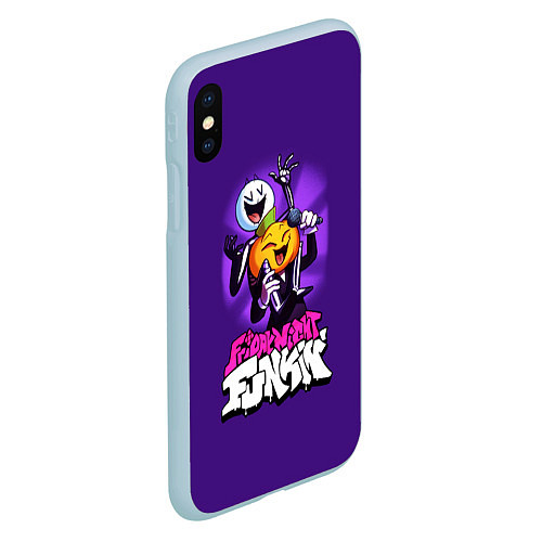 Чехол iPhone XS Max матовый FNF Skid and Pump / 3D-Голубой – фото 2