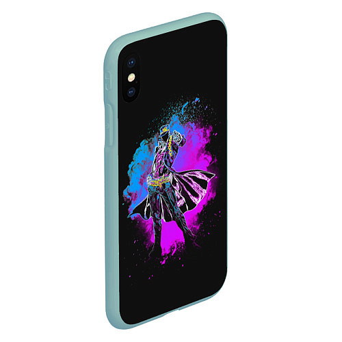 Чехол iPhone XS Max матовый Stardust Crusaders / 3D-Мятный – фото 2