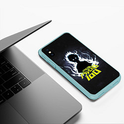 Чехол iPhone XS Max матовый Моб Психо 100, цвет: 3D-мятный — фото 2