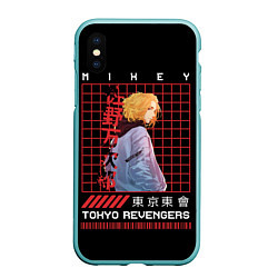 Чехол iPhone XS Max матовый Майки Тосва токийские мстители, цвет: 3D-мятный