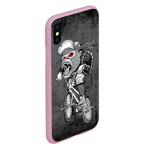 Чехол iPhone XS Max матовый Junk Ride / 3D-Розовый – фото 2