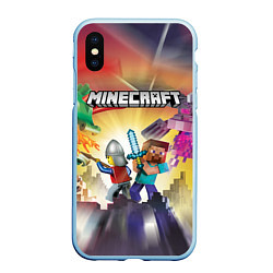 Чехол iPhone XS Max матовый MINECRAFT МАЙНКРАФТ Z