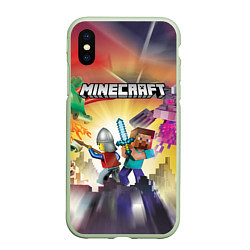 Чехол iPhone XS Max матовый MINECRAFT МАЙНКРАФТ Z