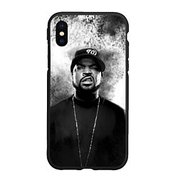 Чехол iPhone XS Max матовый Ice Cube Айс Куб Z, цвет: 3D-черный