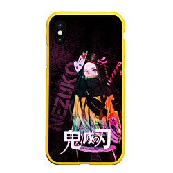 Чехол iPhone XS Max матовый Незуко Камадо Kimetsu no aiba